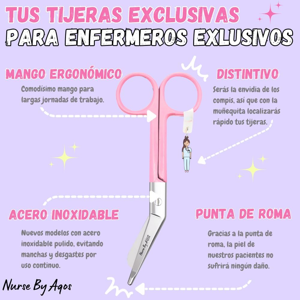 Tijeras de vendaje pico de pato — Blanco