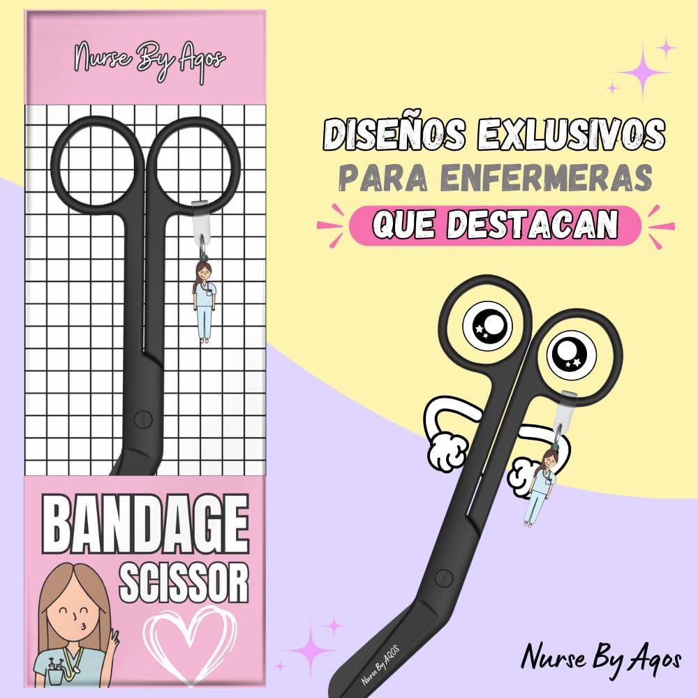 Tijeras de vendaje pico de pato — Blanco