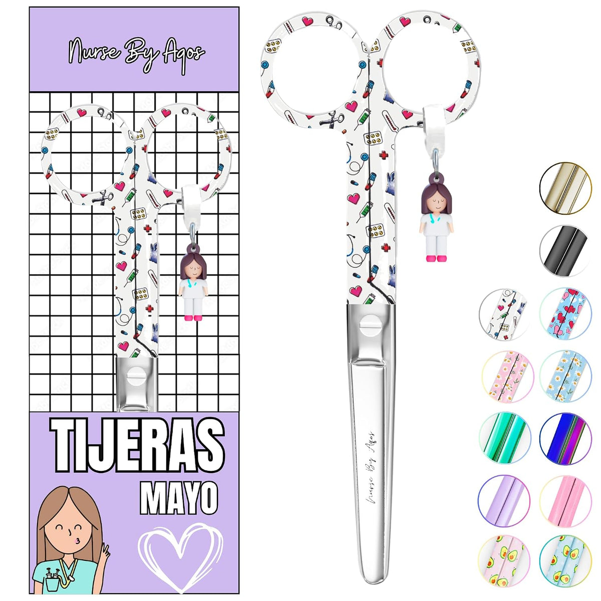 Tijeras Mayo punta roma — Cosas de Enfermería Blanco