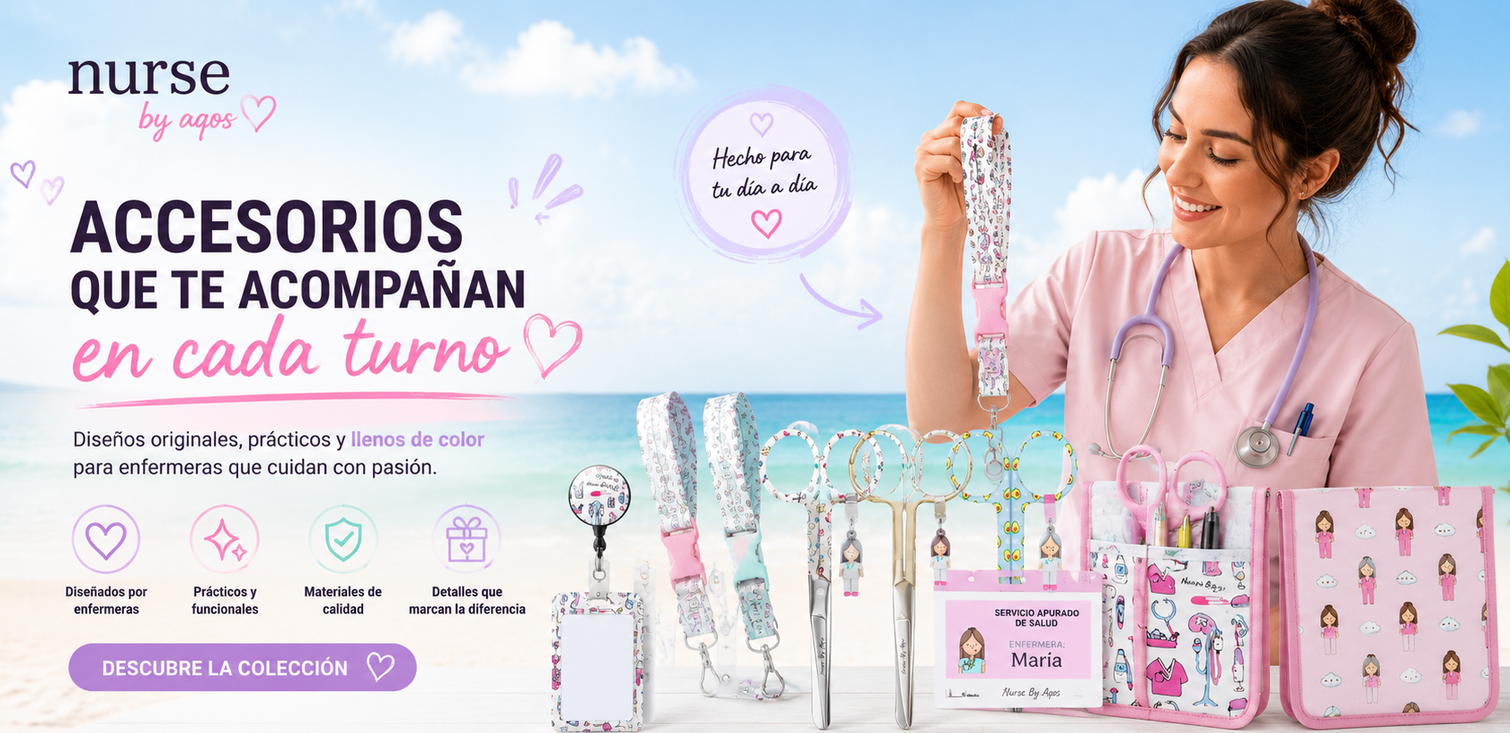 Nurse By Aqos: accesorios originales para enfermería y TCAE